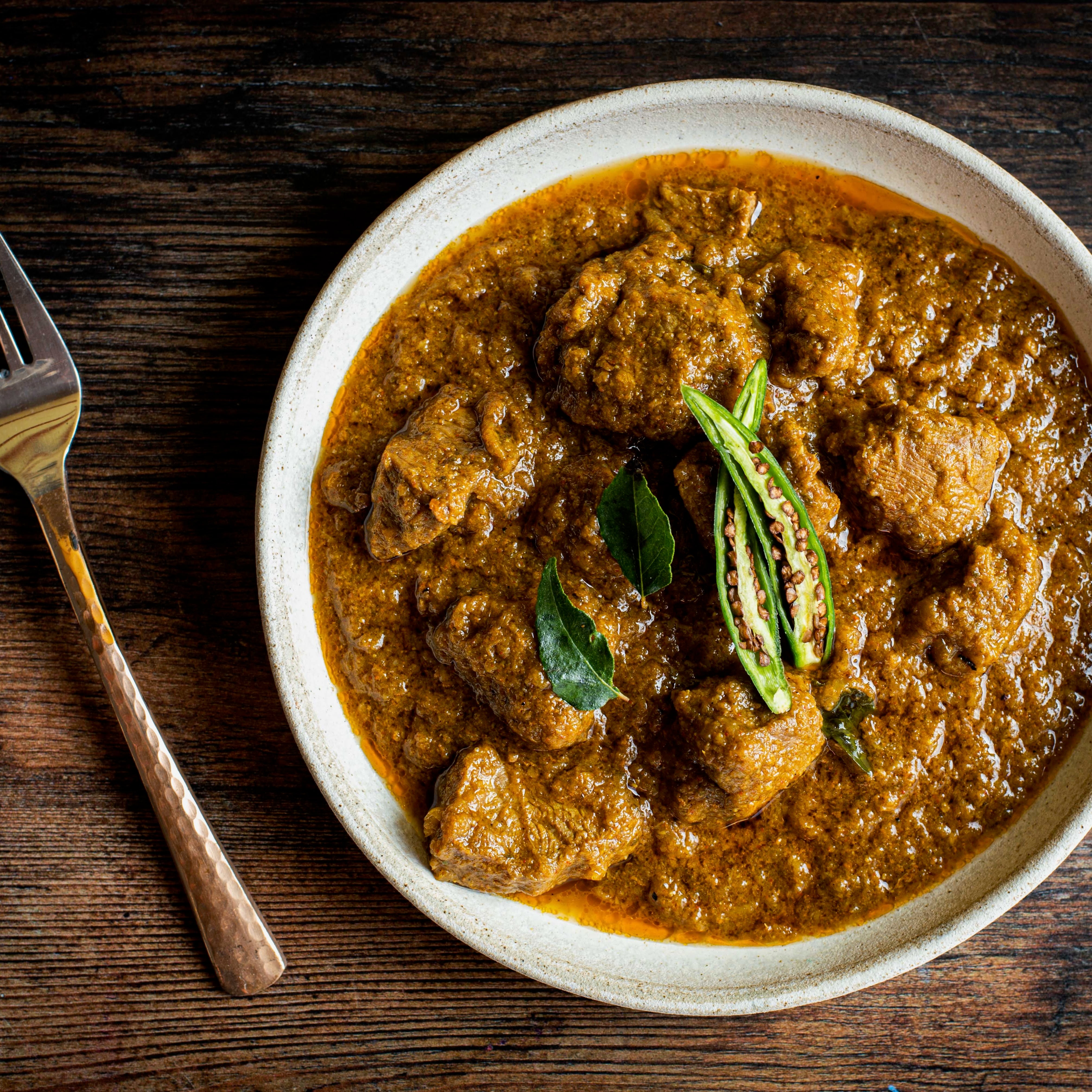 Gongura mamsam (Lamb with sorrel leaves)